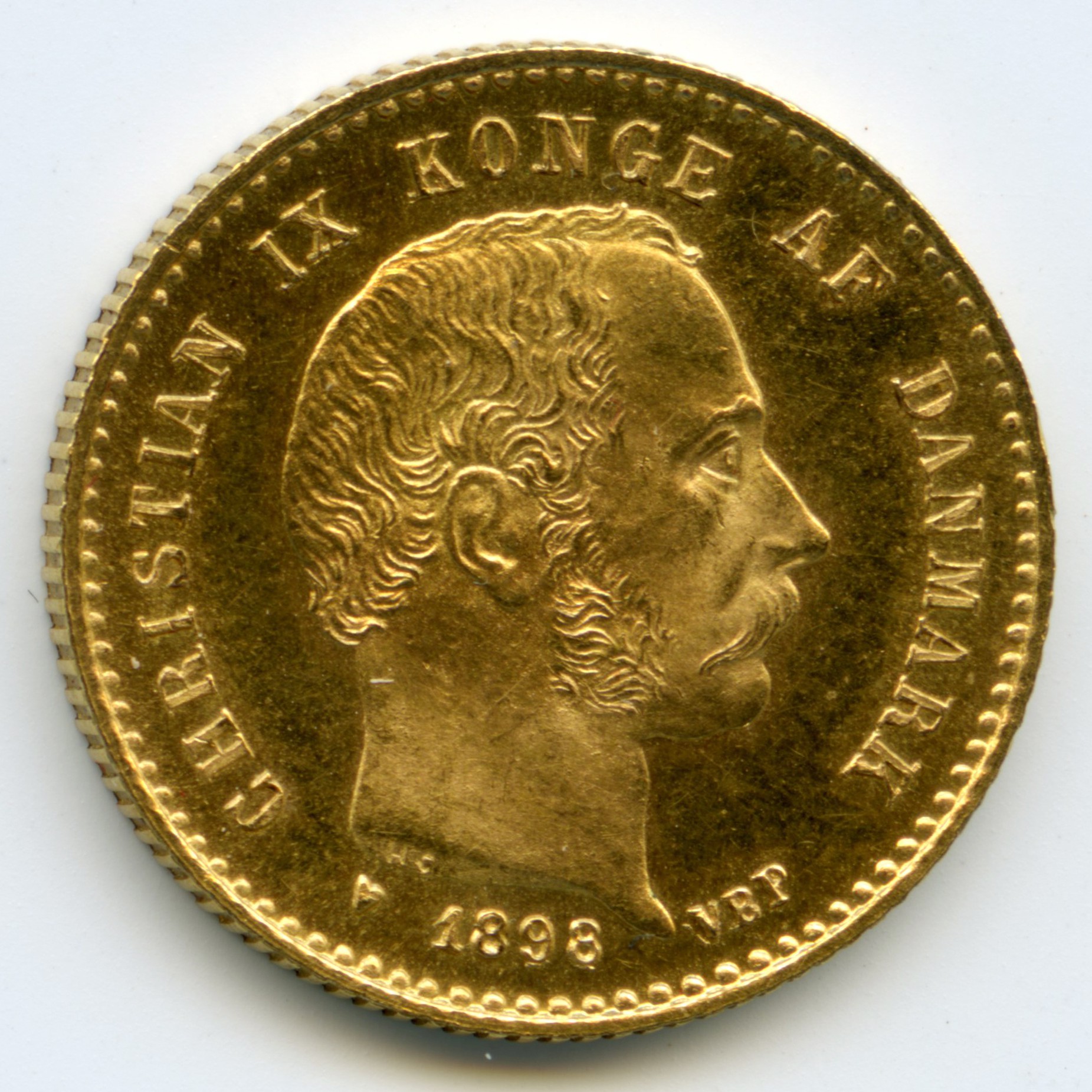 Danemark - 10 Kroner - 1898 VBP avers Danemark - 10 Kroner - 1898 VBP avers
