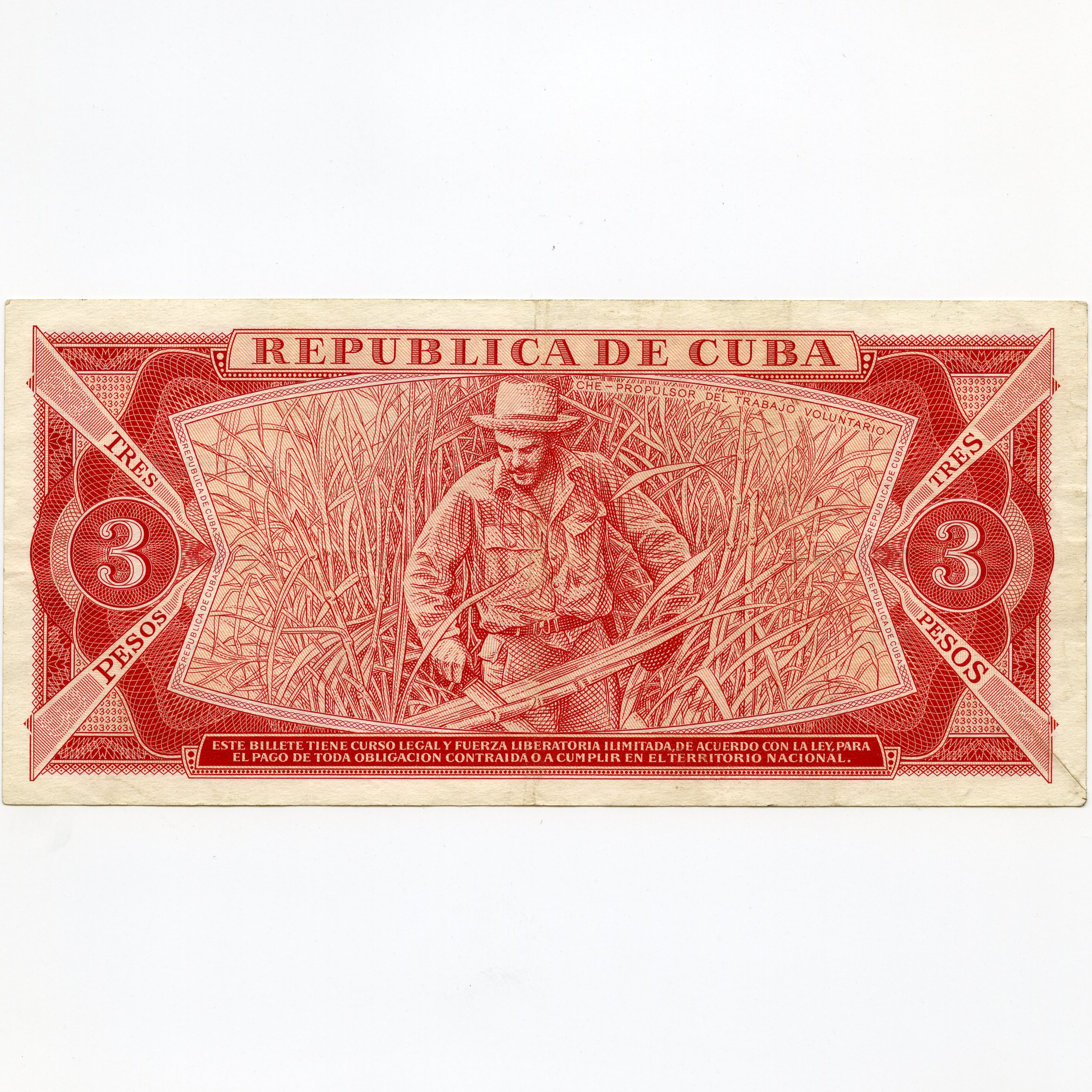Cuba - 3 Pesos - CH 09 233666 revers
