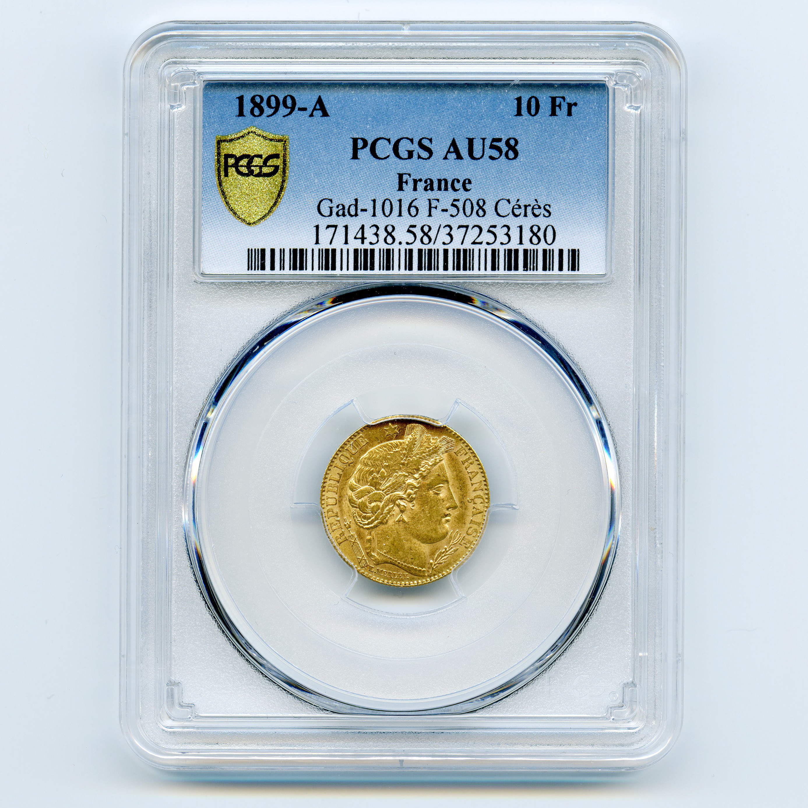 10 Francs - Cérès - 1899 A avers 10 Francs - Cérès - 1899 A avers