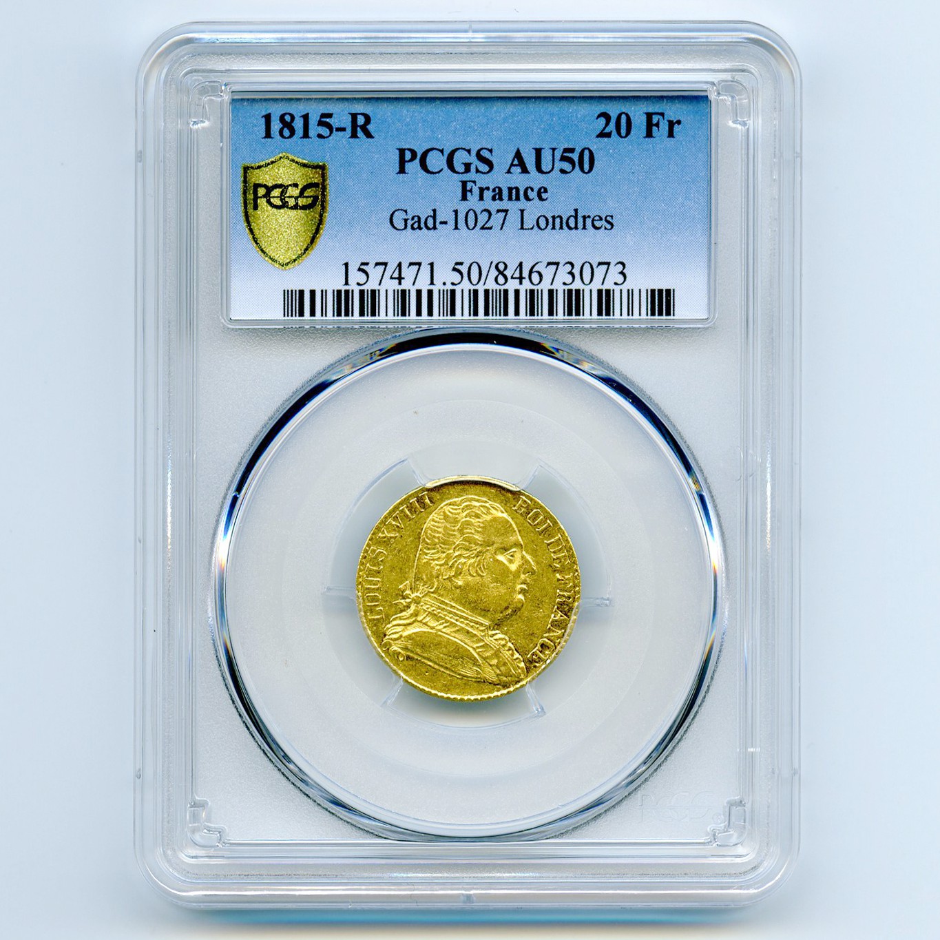 Louis XVIII - 20 Francs 1815 R avers Louis XVIII - 20 Francs 1815 R avers