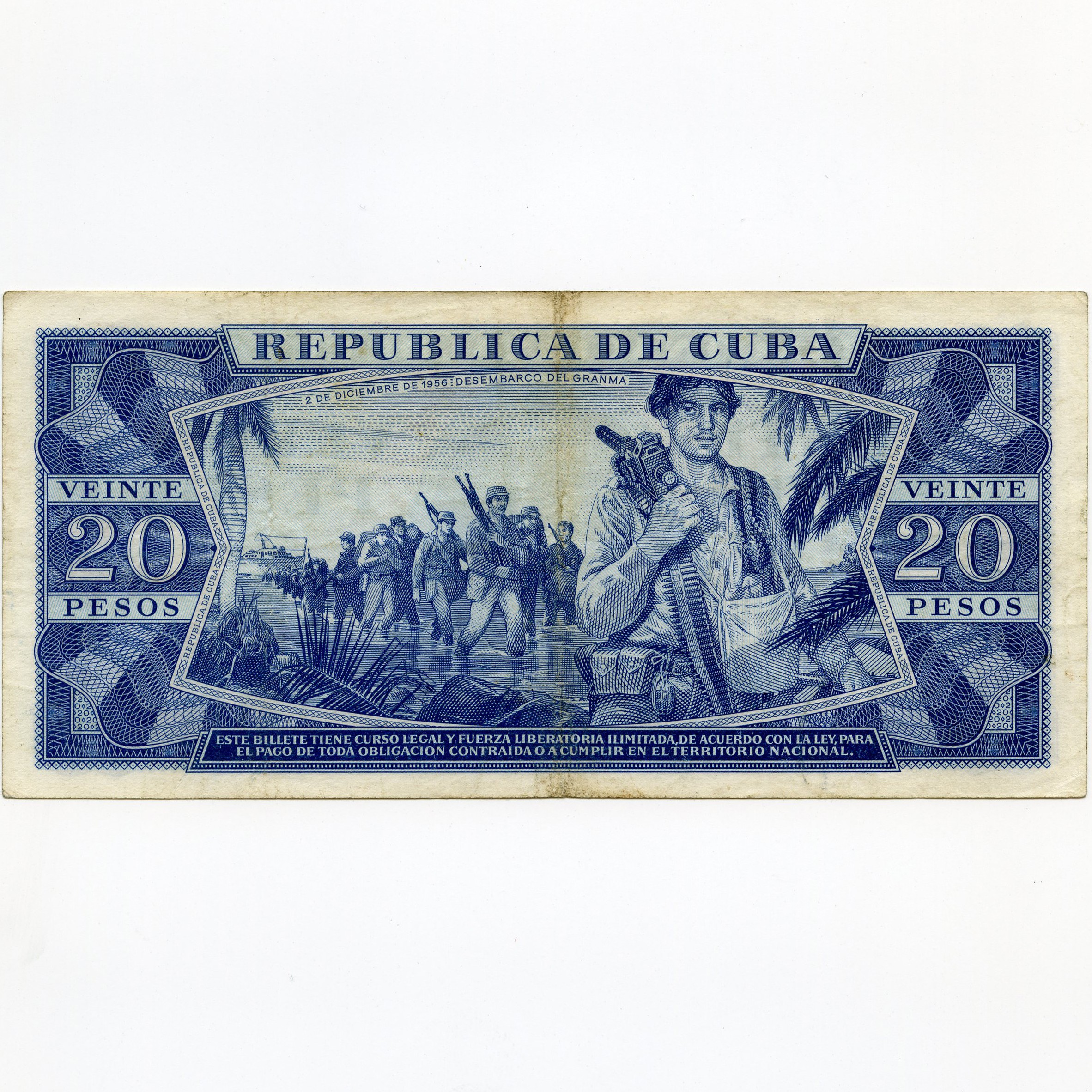 Cuba - 20 Pesos - F66 089645 revers