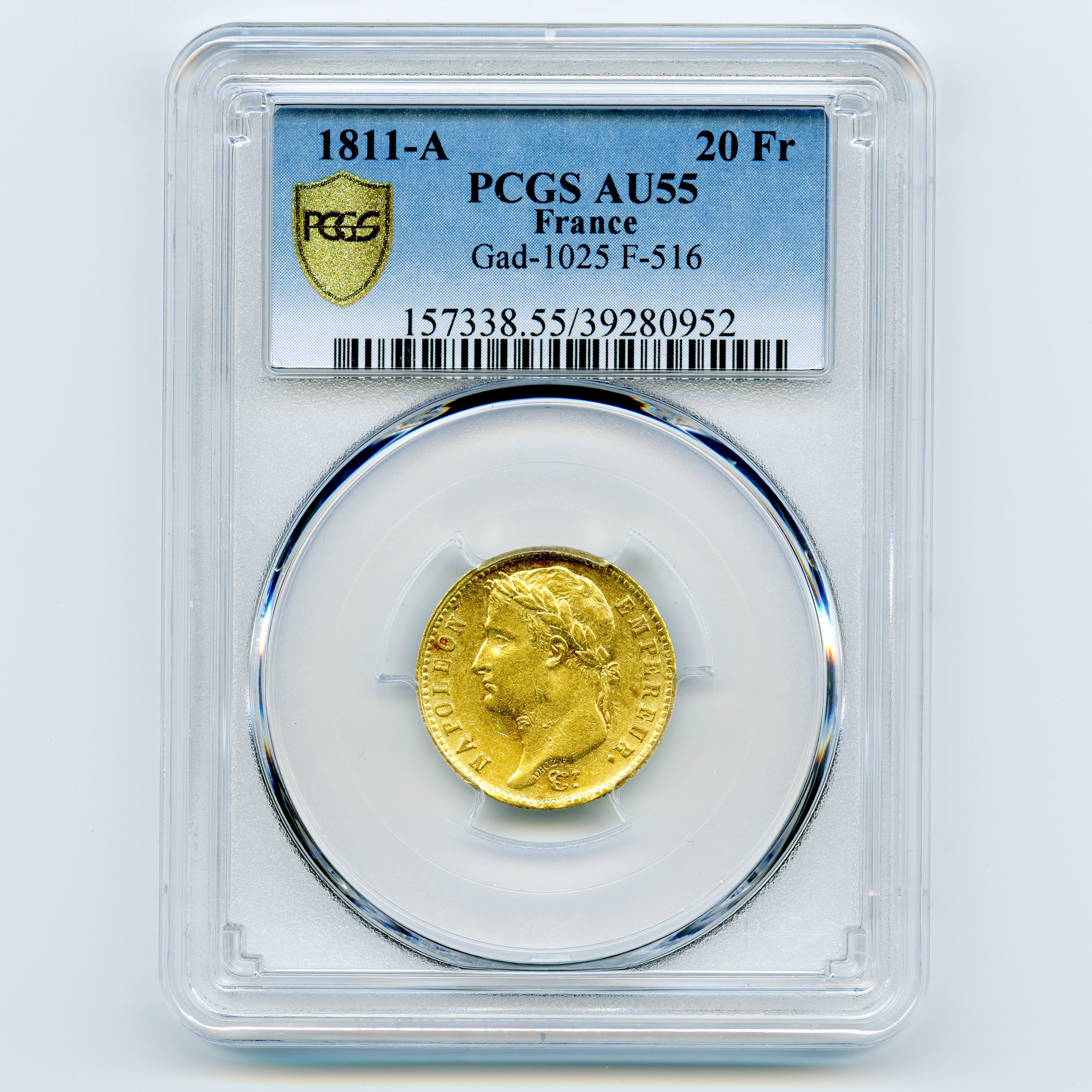 Napoléon Ier - 20 Francs - 1811 A avers Napoléon Ier - 20 Francs - 1811 A avers