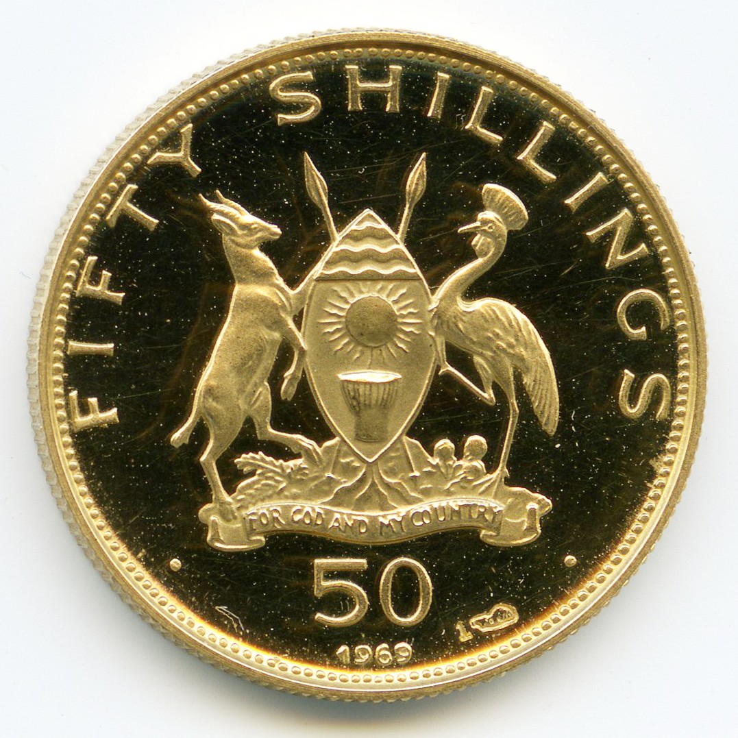Ouganda - 50 Shillings - 1969 revers Ouganda - 50 Shillings - 1969 revers