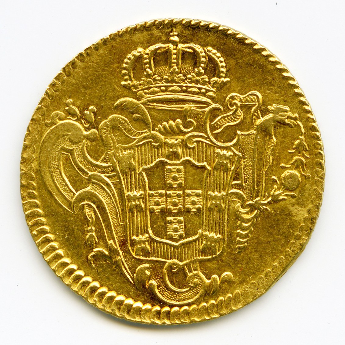 Brésil - 6 400 Reis - 1777 revers Brésil - 6 400 Reis - 1777 revers