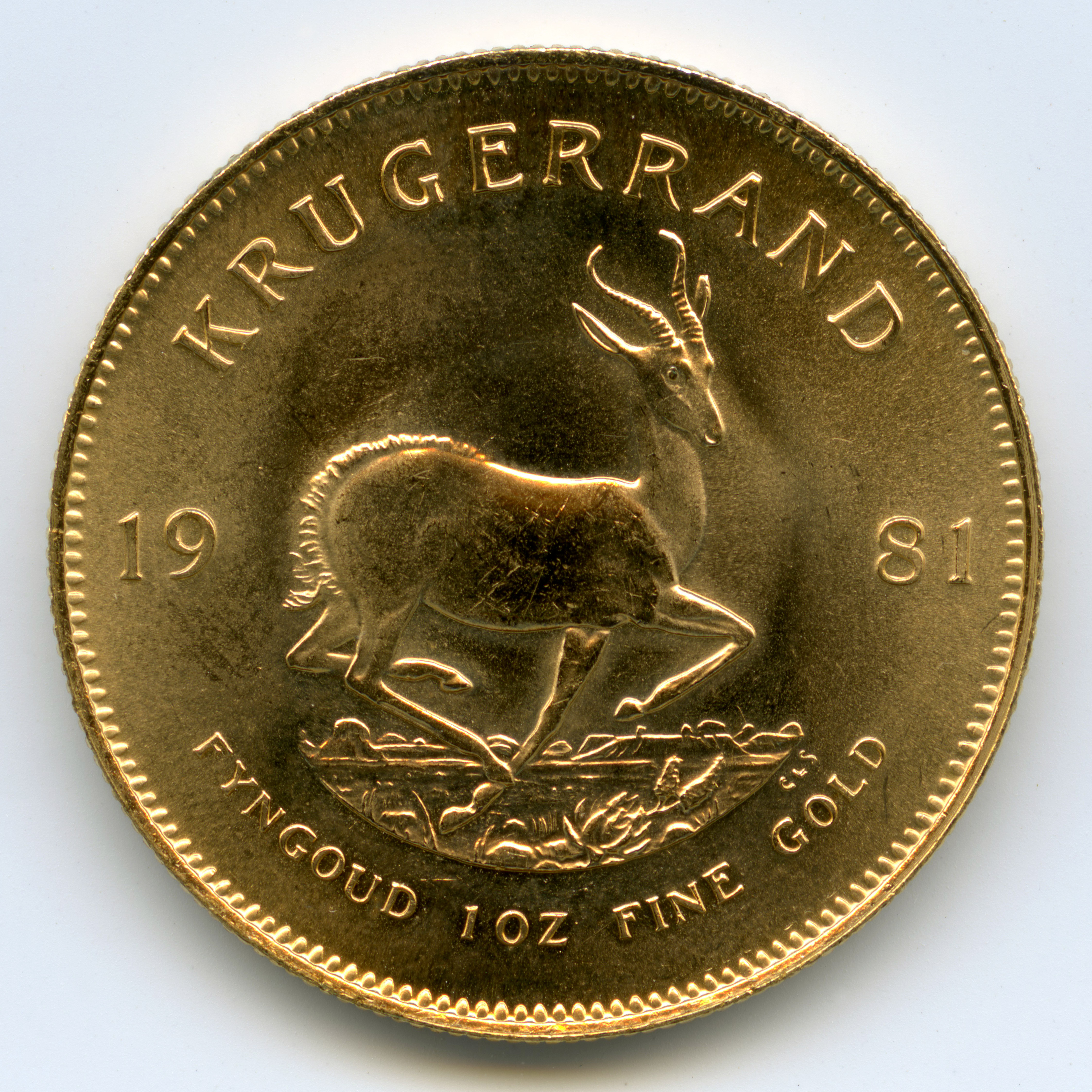 Krugerrand revers