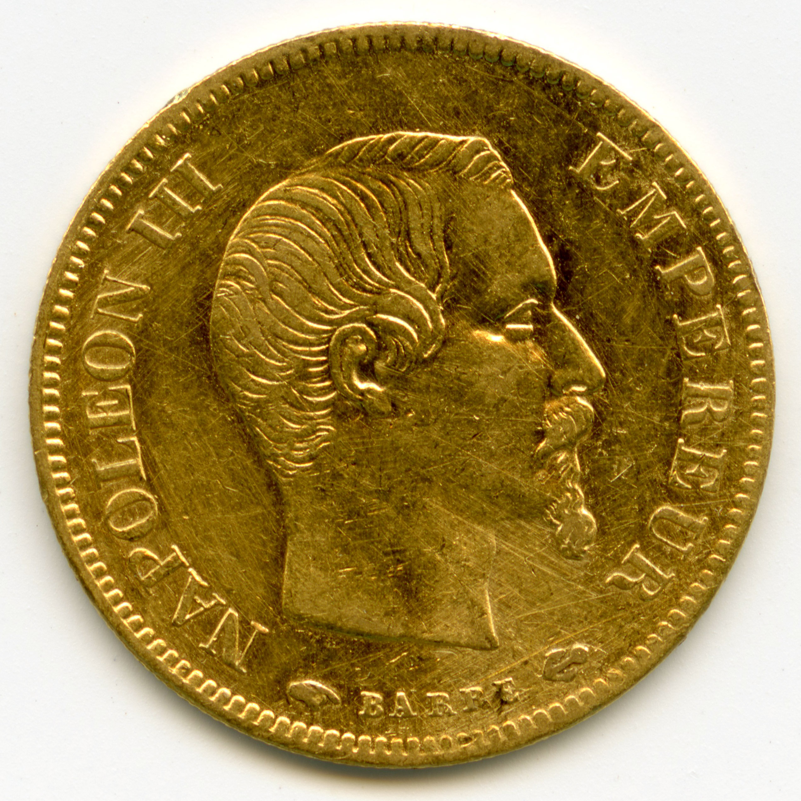 10 Francs Or Napoléon avers