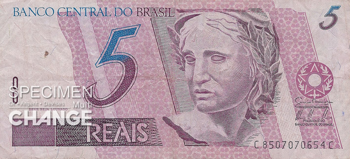 5 réaux brésiliens (BRL)