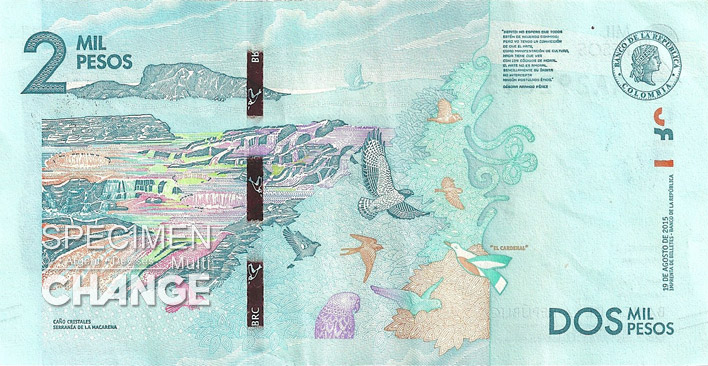 2000 pesos colombien verso (COP)