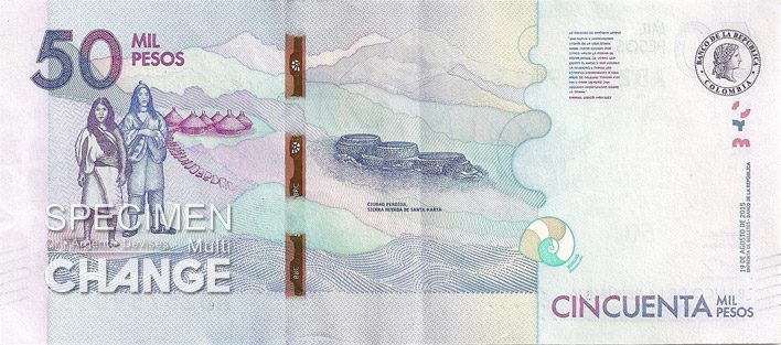 50000 pesos colombien verso (COP)
