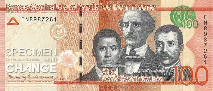 100 pesos dominicains (DOP)