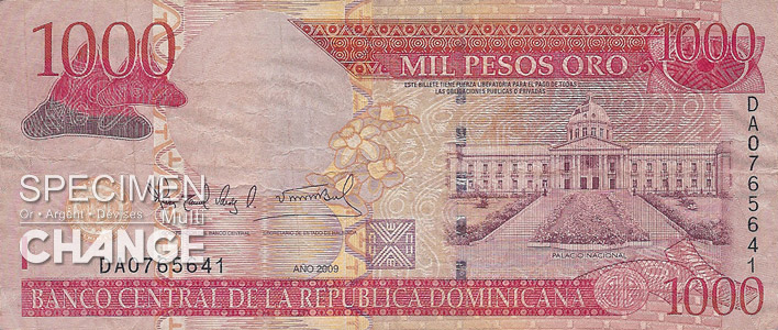 1000 pesos dominicains (DOP)