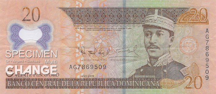 20 pesos dominicains (DOP)