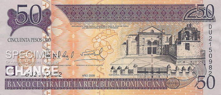 50 pesos dominicains (DOP)
