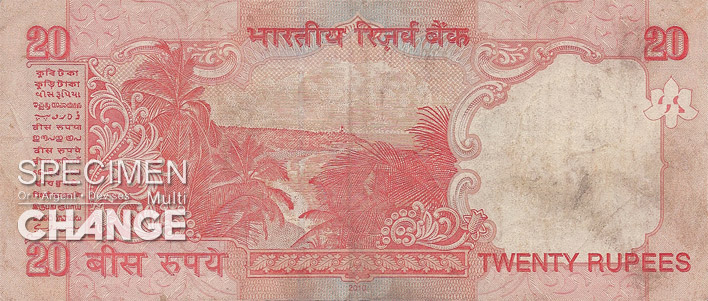 20 roupies indiennes (INR)