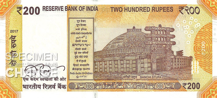 200 roupies indiennes (INR)