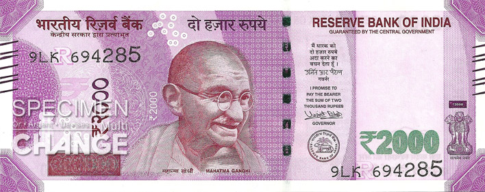 2000 roupies indiennes (INR)