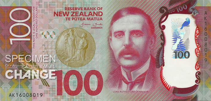 100 dollars néo-zélandais (NZD) recto