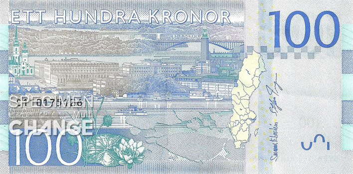100 couronnes suédoises (SEK) verso