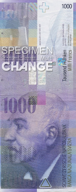 1.000 francs suisses (CHF)