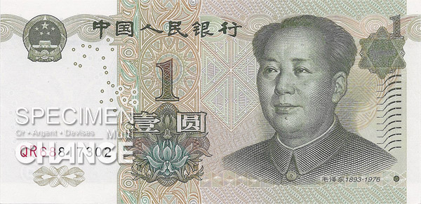 1 yuan chinois (CNY)