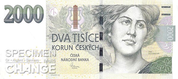 2.000 couronnes tchèques (CZK)