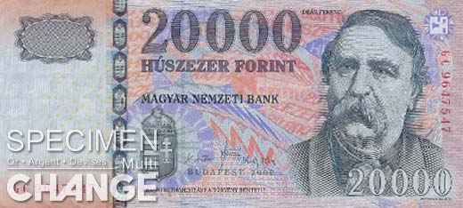 20.000 forints hongrois (HUF)