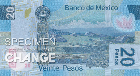 20 pesos mexicains (MXN)