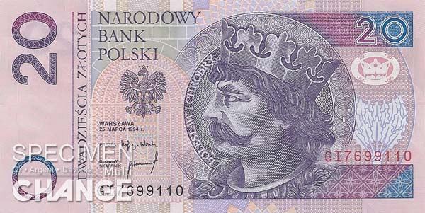 20 złoty polonais (PLN)