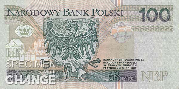 100 złoty polonais (PLN)