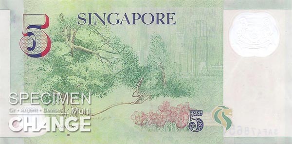 5 dollars singapouriens (SGD)