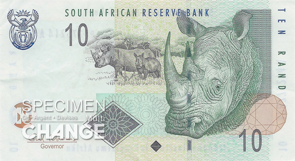 10 rands sud-africains (ZAR)